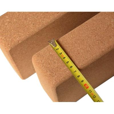 China Non-slip Accessories 3*6*9inch 4*6*9inch Cork Yoga Block Eco-friendly Natural Yoga Fitness for sale