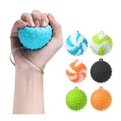 China Durable.Comfortable.Eco-friendly Material......Finger Grip Hand Massage Rehabilitation Training Fingertip Duct Ball Toy Decompression Hand Exerciser Fascia Ball for sale