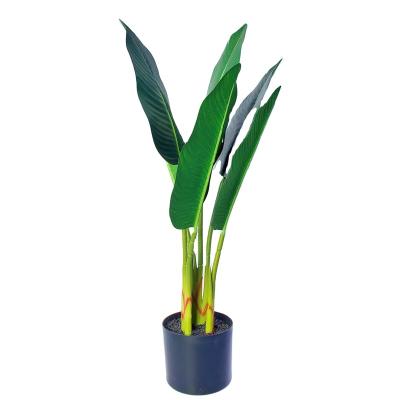 China Simple and Natural Almost Natural Artificial Traveler's Faux Tropical Plant Tree Banana Tree in Pot Tall Faux Tree for Indoor Outdoor Decor for sale