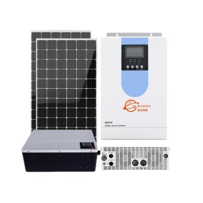 China 5Kw 5.5Kw Home Solar Systems Off Grid Solar Power System Complete Home Portable Solar System for sale