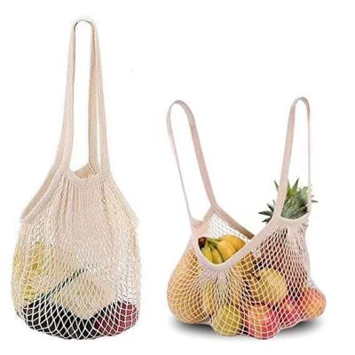 China Reusable/Eco-Friendly Reusable Twine Tote Net Shopping Bags Fruit Mesh Shopping Cotton Vegetable Bag for sale