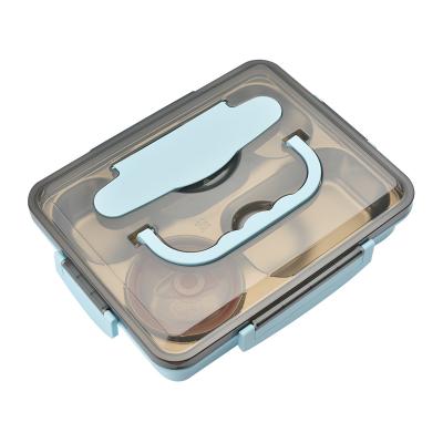 China Bento Lunch Box Compartment Lunch Box Stainless Steel Portable Food Containers For Adults for sale