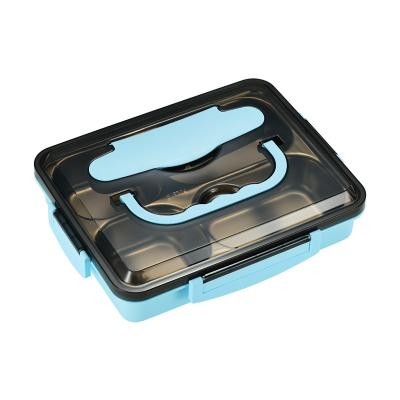 China 304 Stainless Steel Heatable Eco-friendly Thermal Bento Lunch Box Container With 5 Compartment for sale