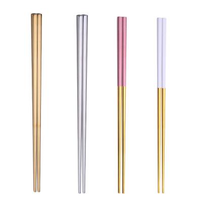 China Sustainable Wholesale 18/10 304 Titanium Stainless Steel Chopsticks for sale