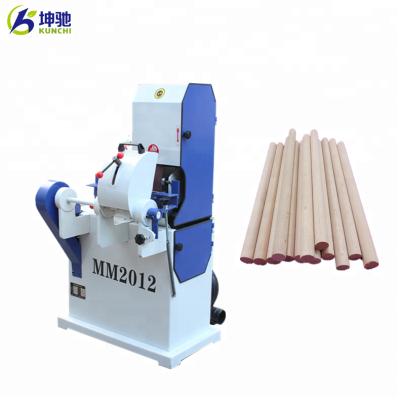 China Polishing wood rod in smooth wooden round stick sander / polishing machine supplied by KUNCHI for sale