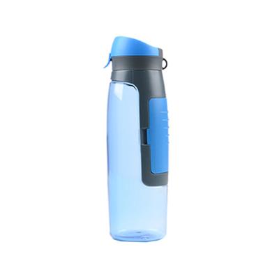 China Sustainable Plastic Sports 750ml Portable Water Bottle With Card Storage Wallet Compartment Gym Plastic Screwed Out Lid 30-35 Days for sale