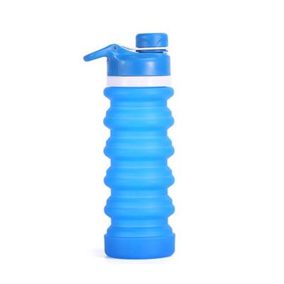 China Amazon Sustainable Hot Sale BPA Free Portable Travel Sports Drinking Collapsible Collapsible Silicone Water Bottle for sale