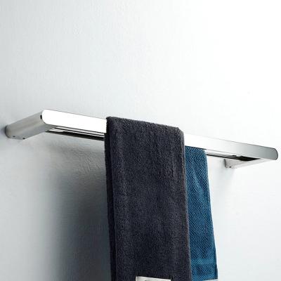 China Modern Wall Mounted Stainless Steel Bathroom Towel Rack Double Towel Rack for sale