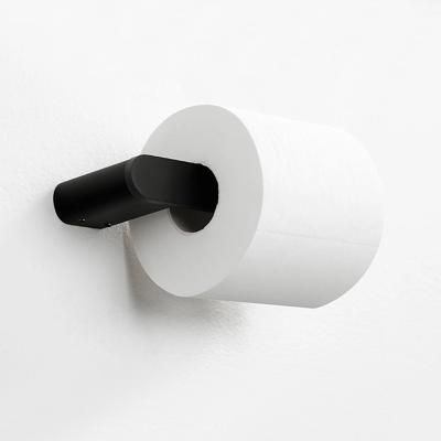 China Industrial Friendly Black Bathroom Wall Metal Wire Toliet Tissue Paper Holder for sale