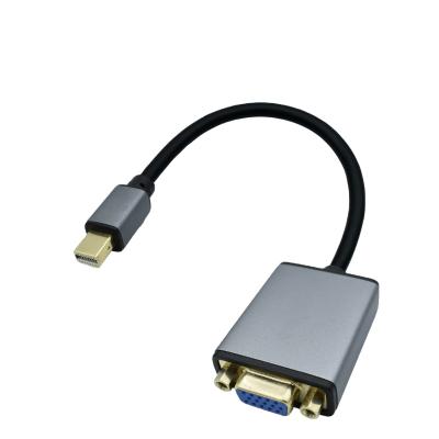 China 1080P 60HZ Aluminum Shell, Mini DP Male to VGA HD Video Adapter Converter 1080P 60HZ Female miniDP to VGA Converter Cable for sale