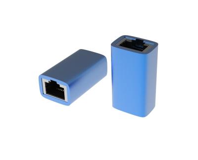 China High Sales Factory Price Aluminum Female To Female Network Rj45 Plug Converter Ethernet Connection for sale