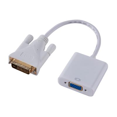 China 1080P 60HZ Dvi24+1 Male To VGA HD Adapter 1080p 60HZ Female Converter Dvi To VGA Cable for sale