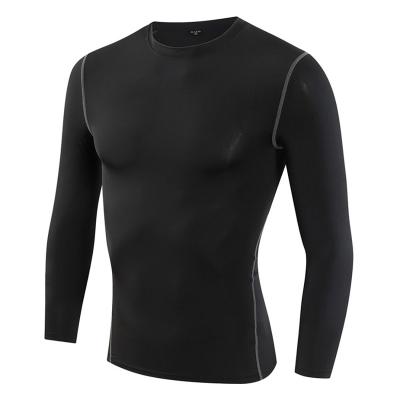 China QUICK DRY Men's Long Sleeve Compression Shirts Fitness Baselayer Workout Sportswear Gym Cycling Tops for sale