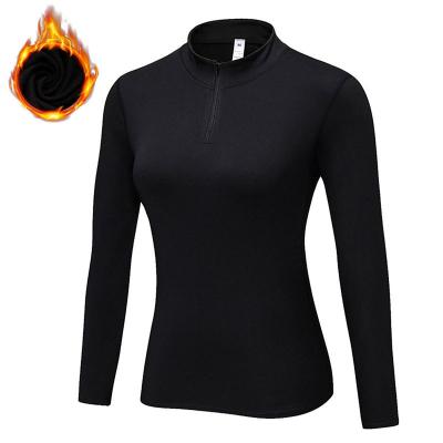 China Antibacterial Compression Shirts Wholesale Antibacterial Long Sleeves T-shirt Fitness Quick Dry Warm Tops for sale