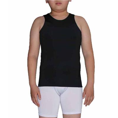 China Wholesale Breathable Kids Bodysuit Less Tank Top Fitness Compression Vest for sale