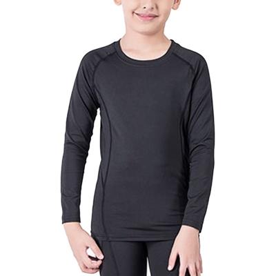 China Boys&Girls Breathable Long Sleeve Compression Football Practice T-Shirt for sale