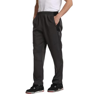 China YUSHOW Spandex/Polyester Mens Jogging Bottoms Joggers Loose Fitted Pants Waist Elastic Quick Dry Rising Bottoms With Zipper Pockets For OU for sale