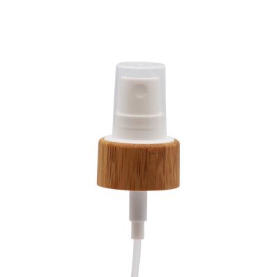 China Non Spill 20mm Fine Mist Spray Pump Bamboo Plastic Fine Mist Spray Pump For Bottles for sale