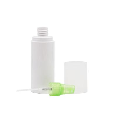 China Cosmetic Spray Bottle 100ml 150ml 200ml White PET Material Recyclable Plastic Spray Bottle for sale