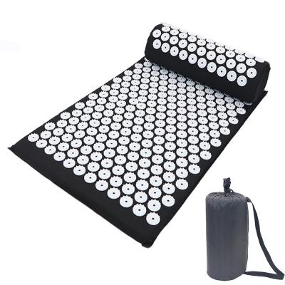 China Professional Therapy Supplier Advanced Relax Massage Acupressure Mat And Pillow Set With Bag for sale