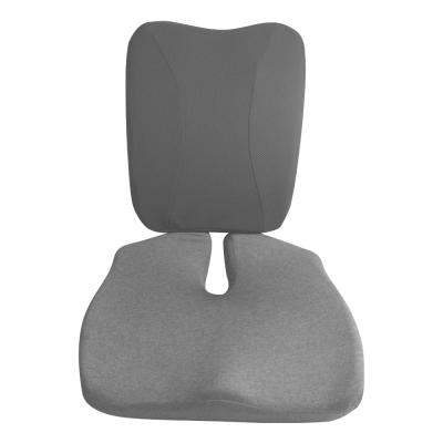 China High Quality Therapy Car Cushion Set Memory Foam Car Lumbar Support Slowed Neck Pillow Lumbar Cushion For Driving Office Home for sale