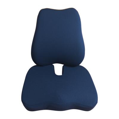 China Orthopedic Therapy Comfort Sciatica Chair Seat Lumbar Support Memory Foam Pillow,Car Mesh Coccyx Seat Cushion for sale