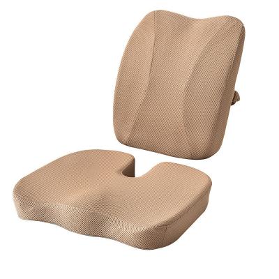 China Therapy Hot Selling Pain Relief Sedentary Memory Foam Lumbar Support Pillow Cushion Car Coccyx Back Cushion for sale