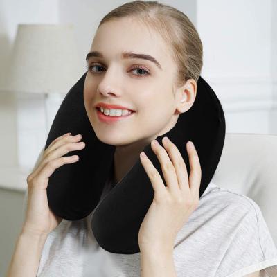 China Wholesale Anti Dust Mite Neck Memory Foam Travel U Shaped Pillow,Easy Carry Travel Pillow For Airplanes Car Office for sale