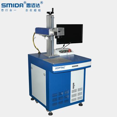 China Manual Programmable Fiber Laser Marking Machine For Paint Removal Glass Material SMIDA 20GV for sale