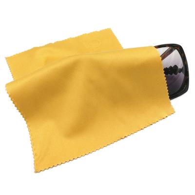 China Sustainable Custom Logo Printed Microfiber Eyewear Fabric for sale