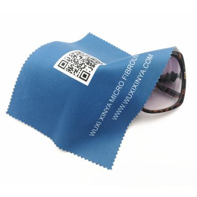 China Viable Custom Printed Microfiber Glasses Glasses Double Sided Cloth Cleaning Cloths for sale