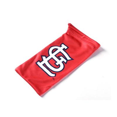 China Custom Polyester Logo Eyewear Pouch Bag Drawstring Gift Pouch for sale