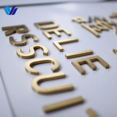 China Buildings customized luminous LED backlight dropshipping large 3d letter logo wall sign led stainless steel sign for sale