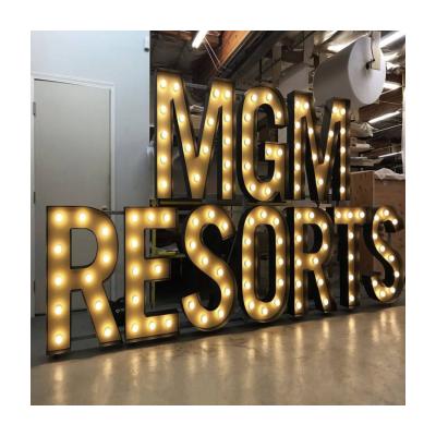 China Other Mass Production Of Outdoor Marquee Sign Letter Established 8 Inch Light Letters for sale