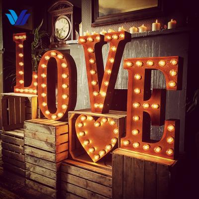 China Other creative design outdoor light led letters decorative letters led lights marquee letters for sale