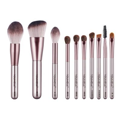 China Angular Blush Cheap Chinese Makeup Brush Can Be Customized For 10 Sets For High Quality Makeup Makeup Brush Set for sale