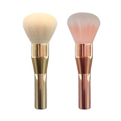 China Angular Blush Single Makeup Brush Loose Powder Brush Short Handle Nail Makeup Brush Tool for sale