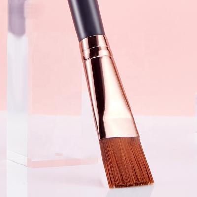 China Angular Blush Factory Hot Selling Makeup Base Brush Flat Head Soft Hair Mask Single Magic Brush for sale