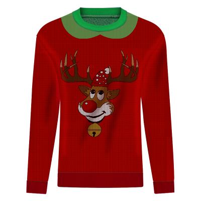 China Custom Made Anti-Wrinkle Women Christmas Sweater OEM Unisex Plus Size Christmas Jumper Ugly Christmas Sweater for sale