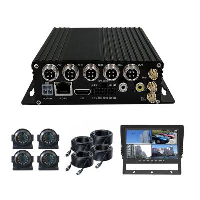 China Digital Playback Touch Screen Playback Hd Lcd 1080P HD Vehicle Hard Disk Mobile DVR 4ch Car MDVR ST9804H for sale