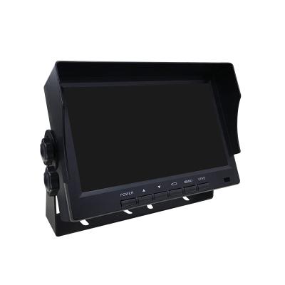 China GPS Output Mobile Quad Touch Screen Channels Bus Monitors 10 Inch Car Touch Monitor Semi Truck Camera With Dvr System for sale