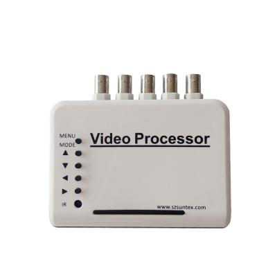 China Remote Control CCTV Video Multiplexer 4ch Analog Quad Splitter PIP Color Quad Processor for sale