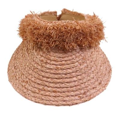 China Summer Nature Striped Simple Custom Beach Straw Hat For Women Simple Classic for sale