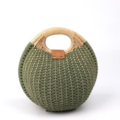 China Designer Beach Bag Straw Custom Summer Vintage Hand Bags 2020 Women for sale