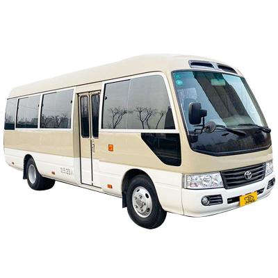 China Mechanical Braking System Used Petrol Car 19 20 Seats Toyota Coaster Bus for sale