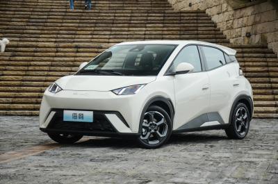 China Dirección izquierda Pequeño BYD Gaviota eléctrica 130km/h Velocidad máxima Líneas suaves en venta