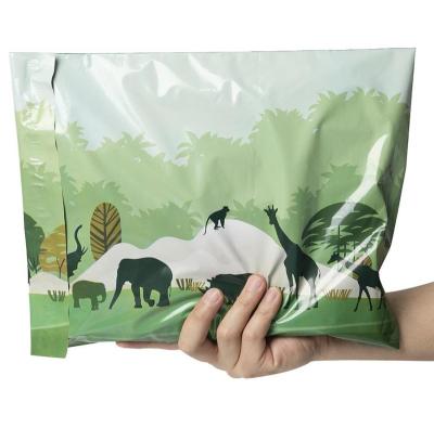 China Recyclable Thank You Good Design Mailer Poly Bag Eco Friendly Plastic Packaging Bags Custom Logo Printed Poly Mailing Bags for sale