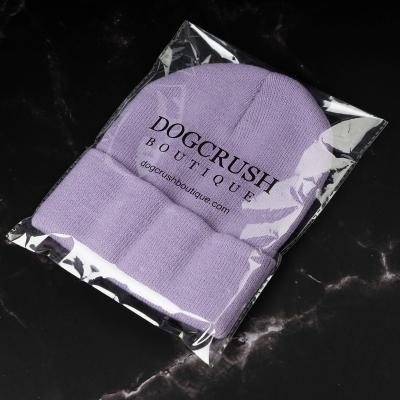 China Recyclable custom clear plastic self adhesive seal bag with choking warning bags clear opp bag for clothing for sale