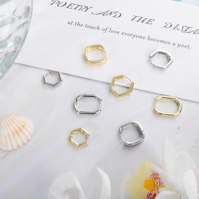 China Fashion Trendy Custom Jewelry Simple Huggie Circle Hoop Earrings Small For Women for sale