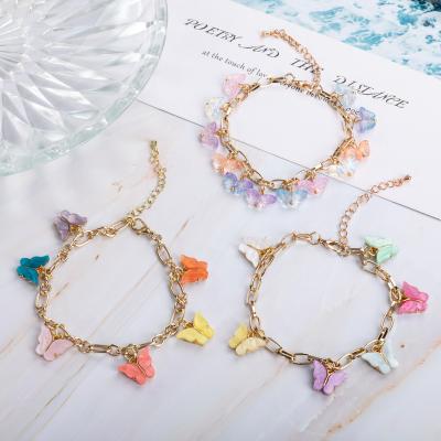 China CLASSIC China Manufacturer Low Price Fashion Elegant Colorful Butterfly Jewelry Bracelet for sale